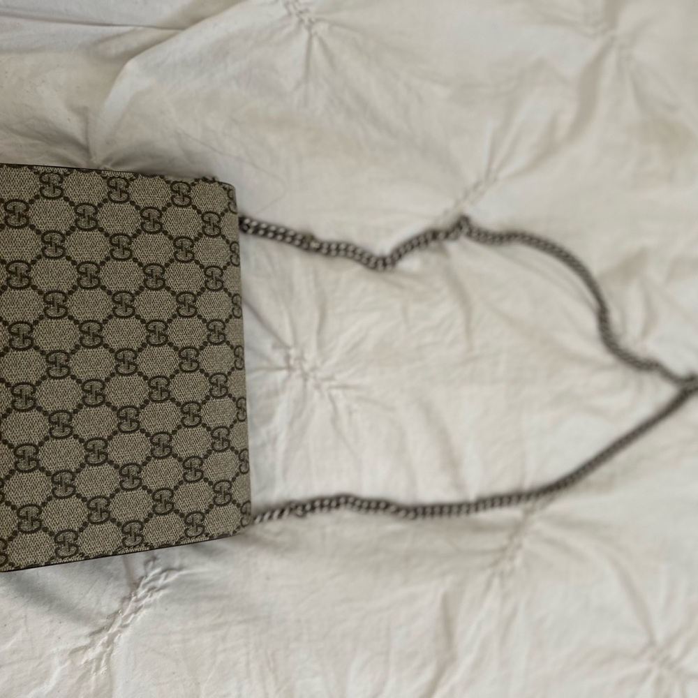 Designer Beige Patterned Shoulder Bag - image 7